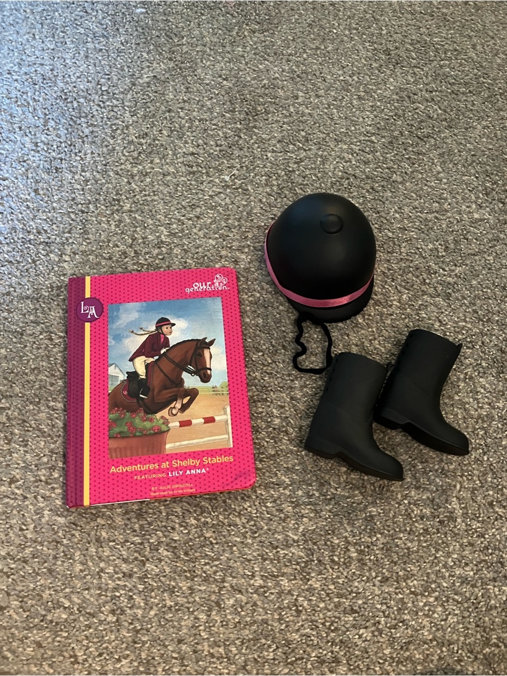 Our Generation Doll Riding Outfit Book Helmet Boots